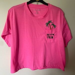 Summer “Talk to the Palm” crop top